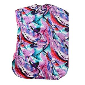 Vintage Winlar lightweight satin geometric print Kaftan (moomoo) ONE SIZE